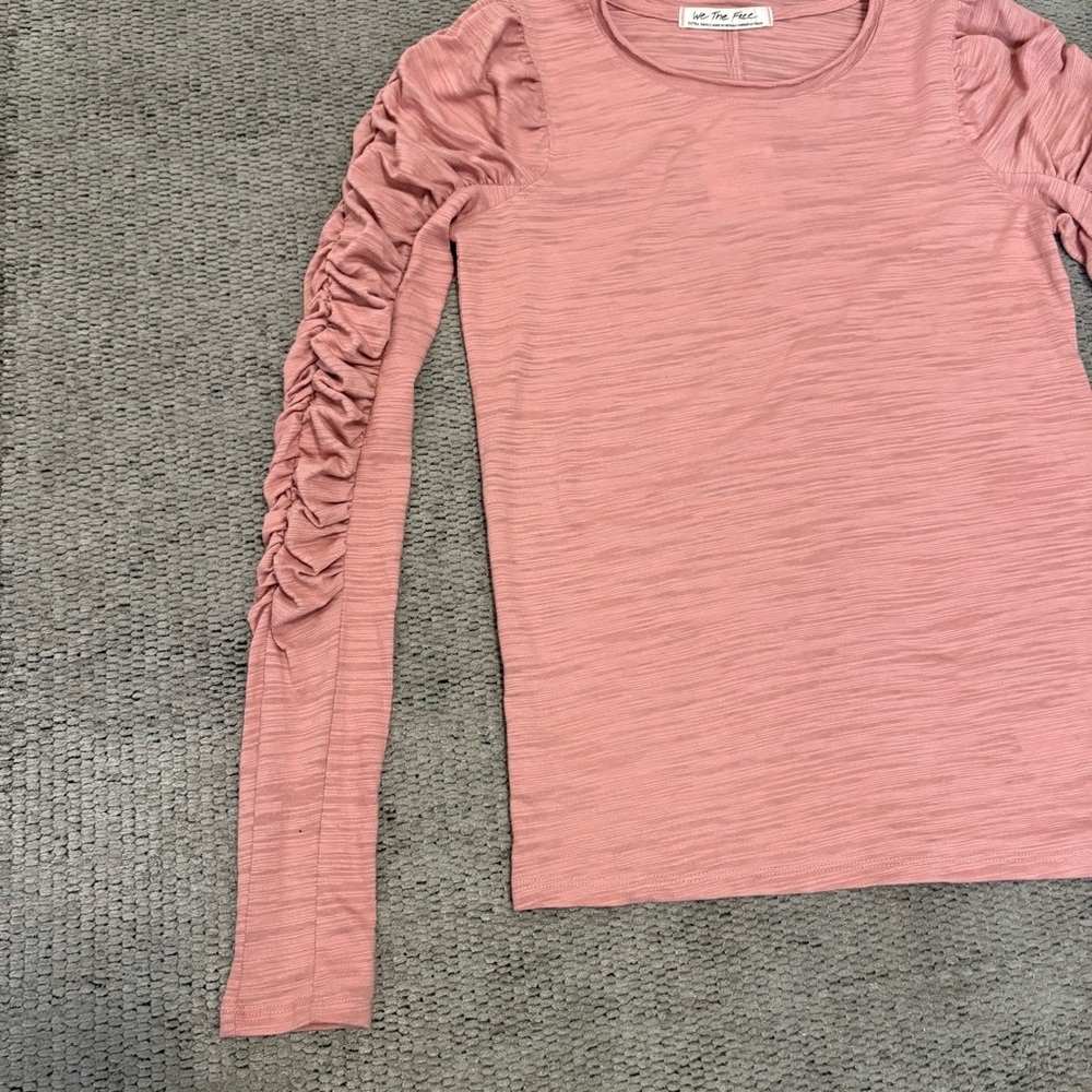 FP Ruched Sleeve Top XS - Picture 10 of 10